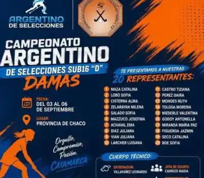 Las 20 apellidos que viajan a Chaco: Catamarca definió su equipo sub-16