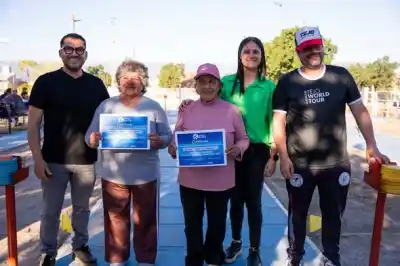 Dos duplas se coronaron campeonas provinciales de tejo en el Polideportivo 250 Viviendas