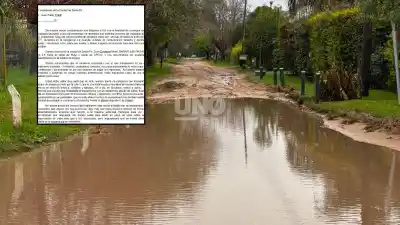 Prometieron calles cero tierra, pero en Colastiné Norte las lluvias los dejan aislados