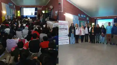 Fueron a la escuela y les hablaron a 400 chicos sobre una enfermedad silenciosa