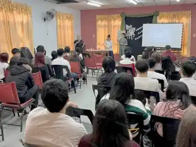 En el barrio Virgen del Rosario, estudiantes de la EPES N.º 61 tuvieron un taller que pocos esperaban