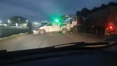 Ruta 18: choque en cadena de cuatro vehículos y cortes que alteran el tránsito
