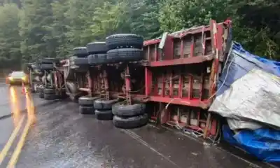 Un camión volcado en la ruta a Chile obligó a restringir el paso Samoré