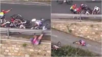 Milán-San Remo Women: la caída que paralizó la carrera y dejó a una ciclista en el hospital