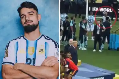 El único que se quedó a ver el festejo de España: la razón del Flaco López