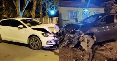 Chocó contra un auto estacionado y el alcoholímetro marcó 1,49 g/l