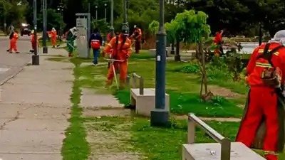 Operativo sorpresa en el Parque Aguirre: más de 50 hombres movilizados en una tarea que pocos esperaban