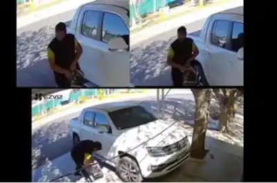 El insólito botín que un ladrón eligió robar de una camioneta en plena calle