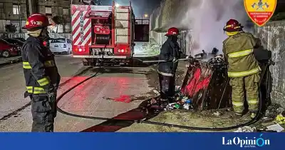 Dos incendios en el mismo barrio de Caleta Olivia: qué encontraron los bomberos