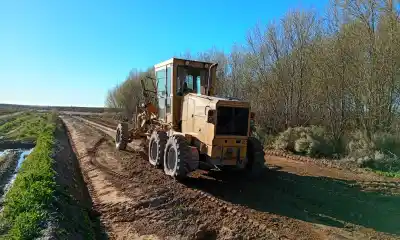 La Municipalidad de Gaiman prepara el terreno para forestar la planta de cloacas