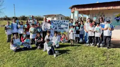 El cine llegó a Lucas Norte: cinco escuelas rurales vivieron una jornada de película