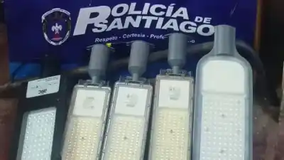 Recuperan en un domicilio del General Paz luminarias LED robadas del alumbrado público