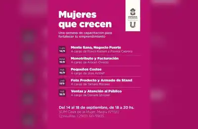 Capacitación gratuita para emprendedoras: 5 días para potenciar sus proyectos