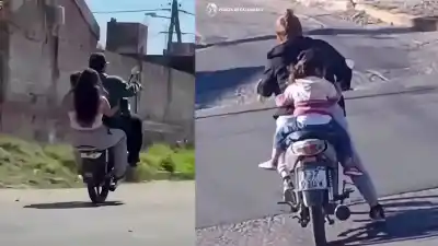 El video viral que obligó a la Policía a actuar: identificaron a los motociclistas