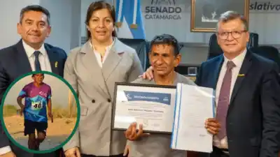 El homenaje que recibió “Piquito” Córdoba en el Senado de Catamarca