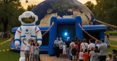 Llega un planetario móvil a Salta: funciones cada 40 minutos en el Parque San Martín