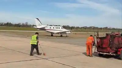 Aeropuerto de Villa María: el trabajo que se hace para que nada salga mal en la pista