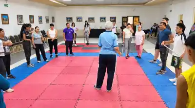 Enseñó defensa personal en Campo Quijano y lo que dijo dejó a todos con ganas de aprender