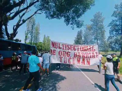 Corte de Ruta en Las Mesadas por protestas