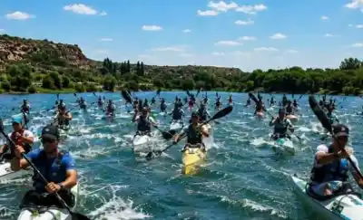 Vuelve la regata que desafía al río Colorado: 15 km de aventura y un final que no te podés perder