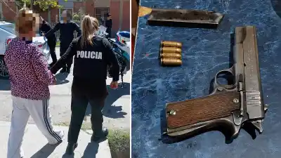 Secuestraron una pistola cargada en un allanamiento en Capital: qué encontraron adentro