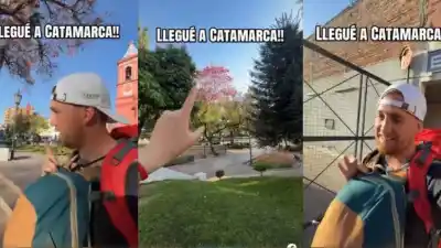 Un viajero llegó a Catamarca y no podía creer lo que encontró en la plaza