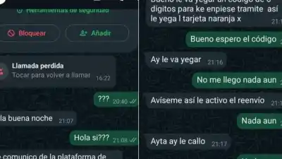 WhatsApp: el detalle absurdo que delató a los estafadores que se hicieron pasar por Naranja X