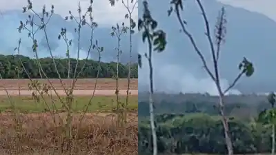 Fuego en los montes de Calilegua: los bomberos no logran contener las llamas