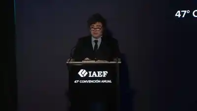 Milei, ante empresarios: "Si repetimos el resultado del año pasado, abróchense los cinturones"