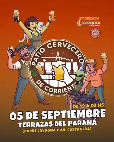 Patio Cervecero: esta noche, sabores artesanales y shows en vivo a orillas del Paraná