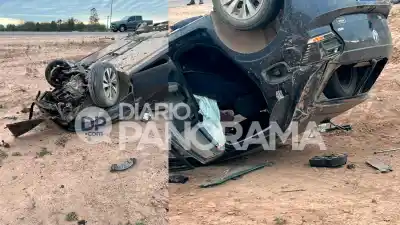 Volcó en la Ruta 9 y el auto quedó destruido: el insólito motivo que dio el conductor