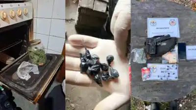 Una gomería en la ruta 40 era fachada para vender droga: el insólito hallazgo