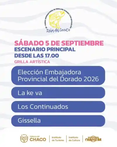 Segundo día del Torneo de Pesca del Dorado: la grilla que nadie quiere perderse