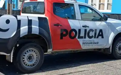 Se colgó del tendido eléctrico en plena avenida y la policía lo atrapó en el acto