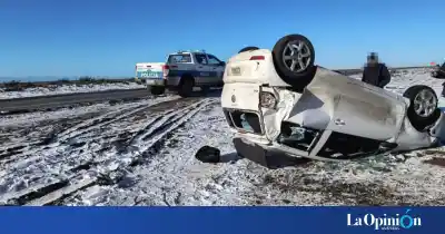 Volcó en la Ruta 3 y desapareció: el insólito hallazgo cuando llegó la policía