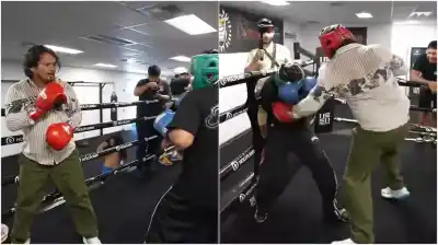 El Chino Maidana volvió al ring, pero no para boxear: el tenso cruce que terminó en nocaut