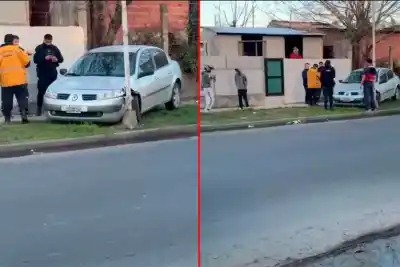 Chocó contra una columna de alumbrado y el desenlace sorprendió a todos