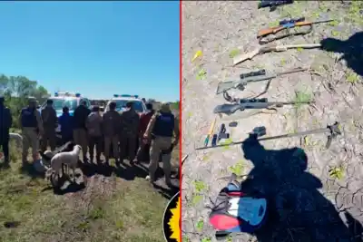 Cazaban en un campo y un detalle delató su presencia: la Policía los esperaba
