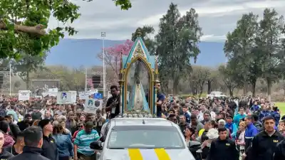 La Policía de Catamarca vivió una jornada histórica con la visita de la Virgen del Valle