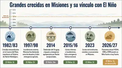El Niño se fortalece y ya hay un plan en Misiones: qué dicen los antecedentes