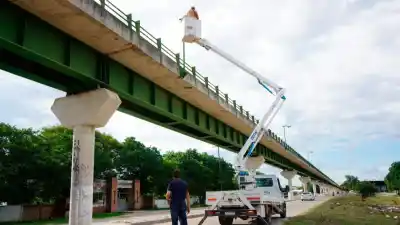 La Banda brilla más: Renuevan por completo el alumbrado de un paseo emblemático