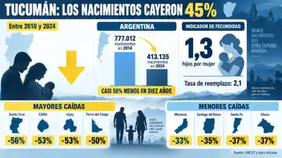 Los nacimientos en Tucumán cayeron casi a la mitad: qué hay detrás del fenómeno