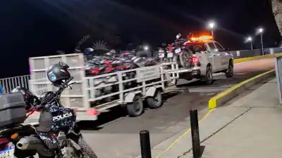 La convocatoria masiva que terminó en una persecución: 127 motos retenidas en Neuquén