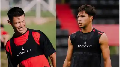 Dos futbolistas de Colón terminaron con molestias: uno preocupa y el otro no