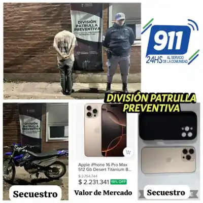 Quiso robar un celular en Resistencia, pero su propia moto le jugó en contra