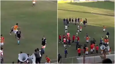 Gol agónico, piñas y un partido suspendido: el escándalo que explotó en el Federal A