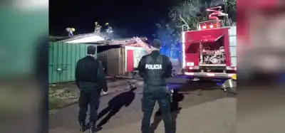 Se incendió una casa en Eldorado y los dueños estaban adentro