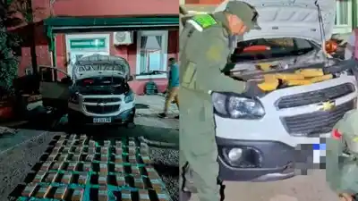 Gendarmería desmantela un ingenioso ocultamiento de droga en plena ruta nacional