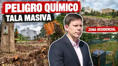 Vecinos de Yerba Buena denuncian una tala masiva para montar un depósito de químicos en pleno barrio residencial