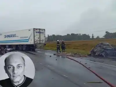 Un héroe de Malvinas muere en un trágico accidente en la Ruta 3: su auto quedó envuelto en llamas